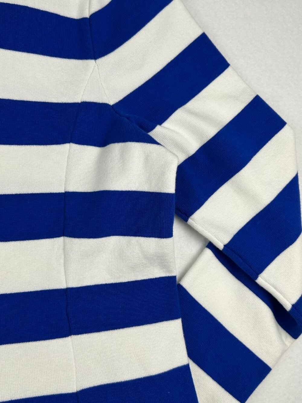 Ralph Lauren | Combed Cotton Sapphire Blue and White Striped Blazer NWOT size XL - Picture 7 of 12